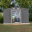 Remise de rangement extérieure 10 pi x 8 pi, fondation en métal et portes verrouillables, remise à outils pour le jardin, le patio, la cour arrière, la pelouse-121491831-121491837