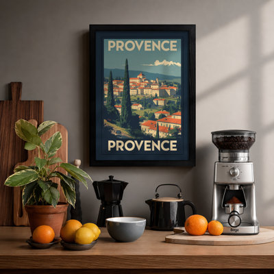 Postcard from Provence Vintage - Framed Print