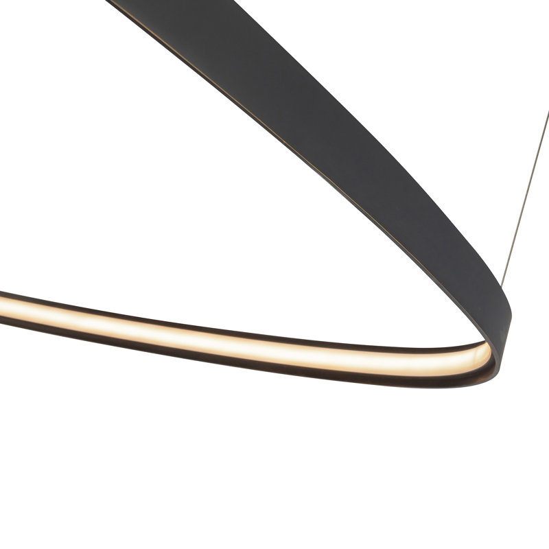 Yukon 1 - Light LED Pendant, 1.5" H x 39.25" W x 39.25" D, Urban Bronze