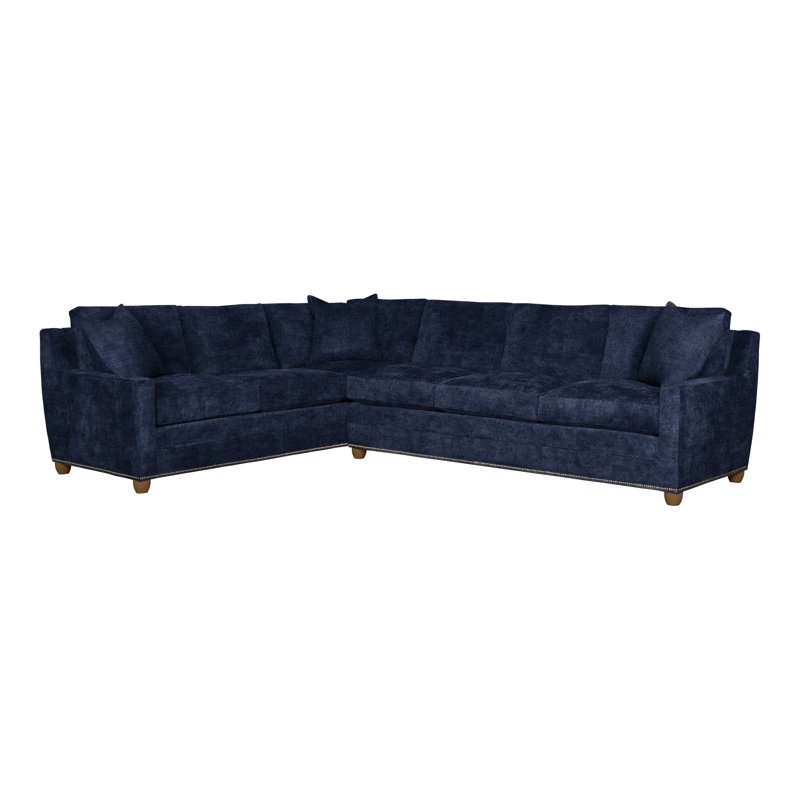 American Bungalow 2-Piece Fairgrove L-Sectional, Nadia Eclipse, Havana, Yes