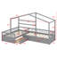 Lit plateforme simple en L en bois massif avec 3 tiroirs de rangement-1396556231