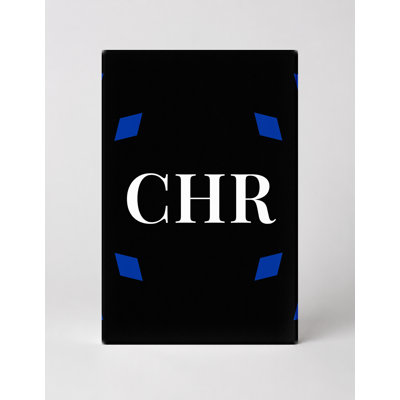Châteauroux World Football City Luxury - monogramme de diamant - bleu noir blanc - art mural sur toile