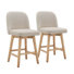 Tabouret de comptoir pivotant rembourré (ensemble de 2)
