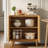 Wooden Wtrips 29.9"W Accent Cabinet-1305313436