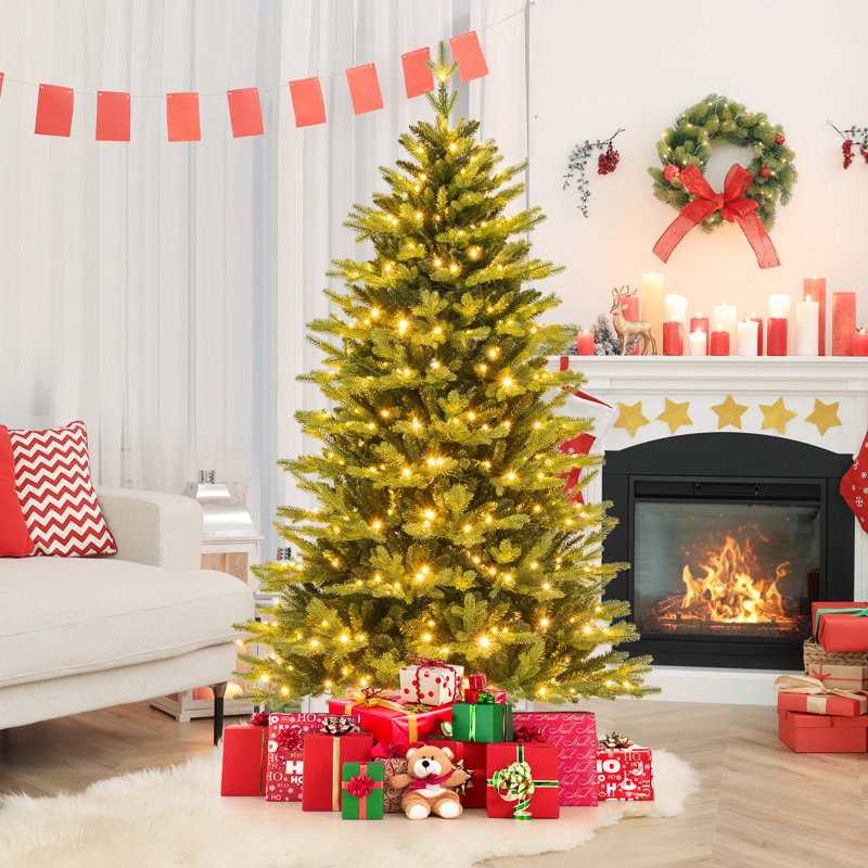 Arbre de Noël artificiel éclairé, 6 pi