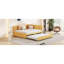 Lit de jour en tissu d'ameublement (jaune)-936899292