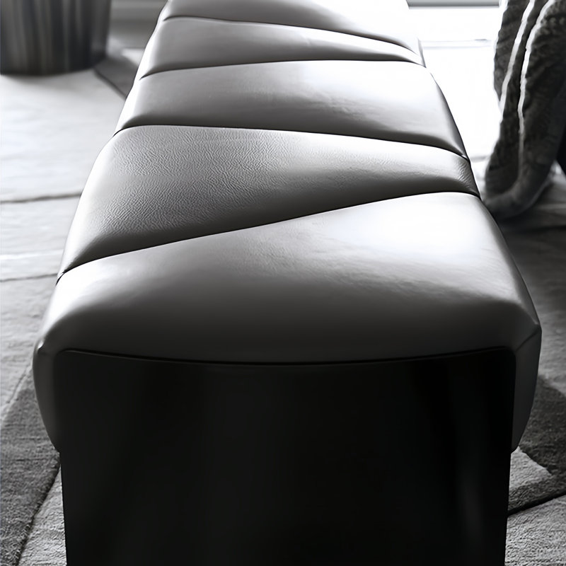 Banc rembourré Minimalist Light Luxury, H 16,53 po x l 62,99 po x P 15,74 po