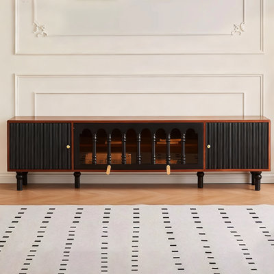 Modern Brown Solid Wood TV Stands