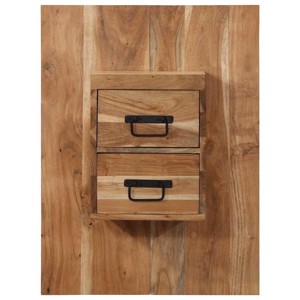 60cm W Solid Wood Bedside Table