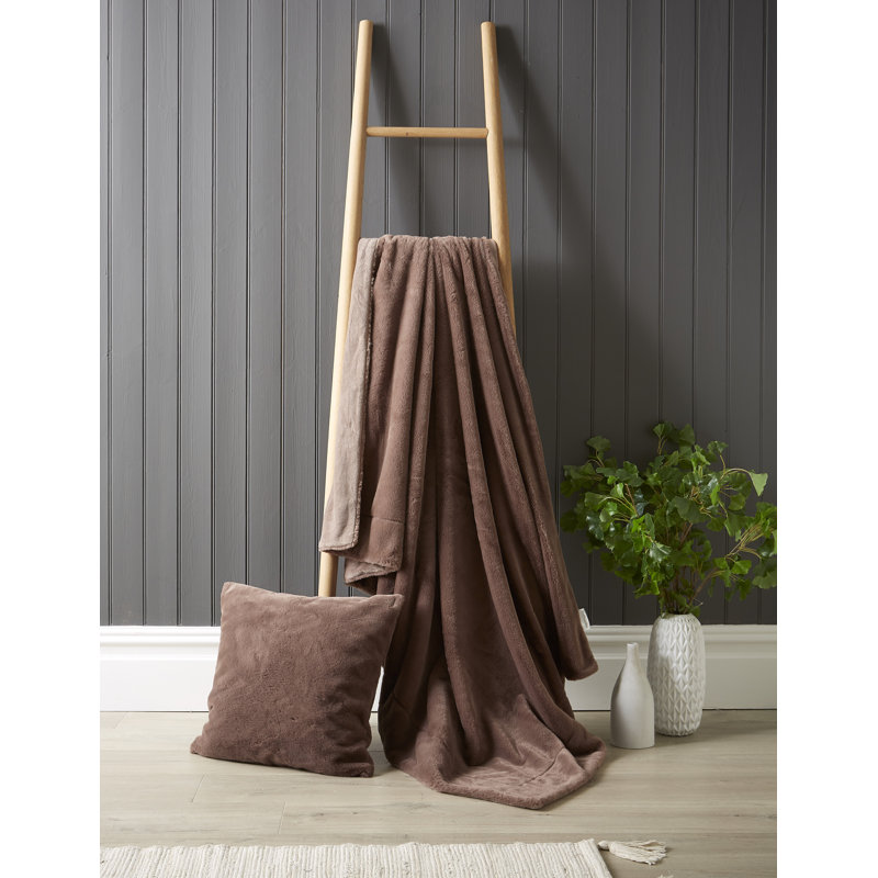 Pyper Square Throw Pillow Cover, 60cm H x 60cm W x 1cmD, Mocha
