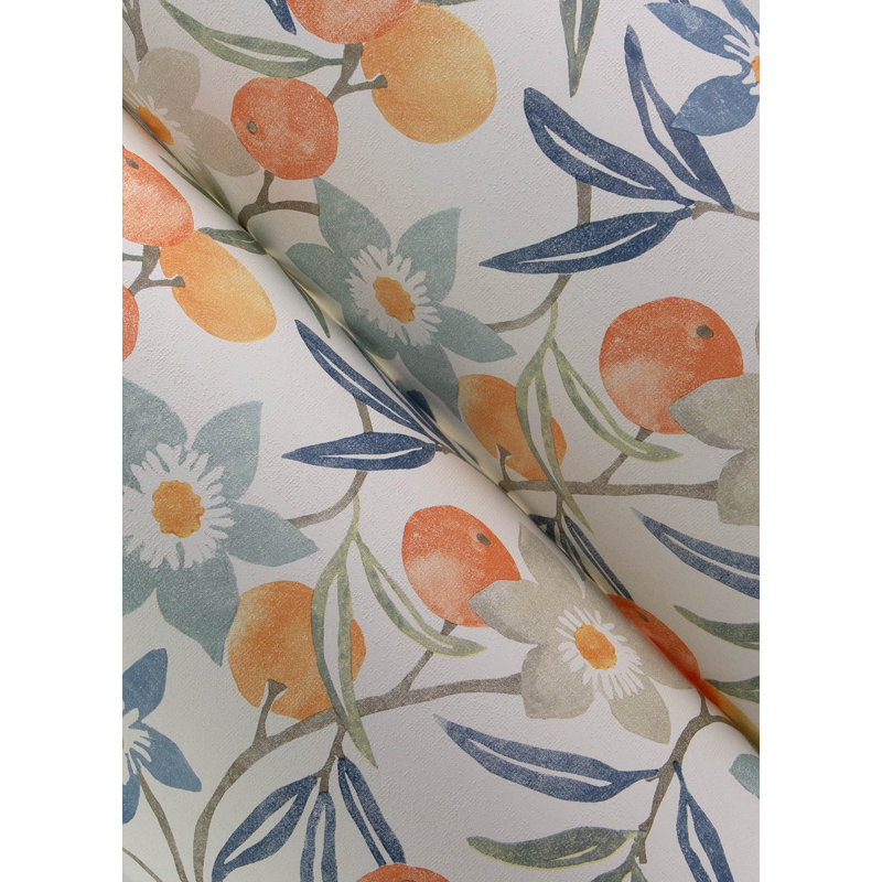 Papier peint Passiflora, Bleu