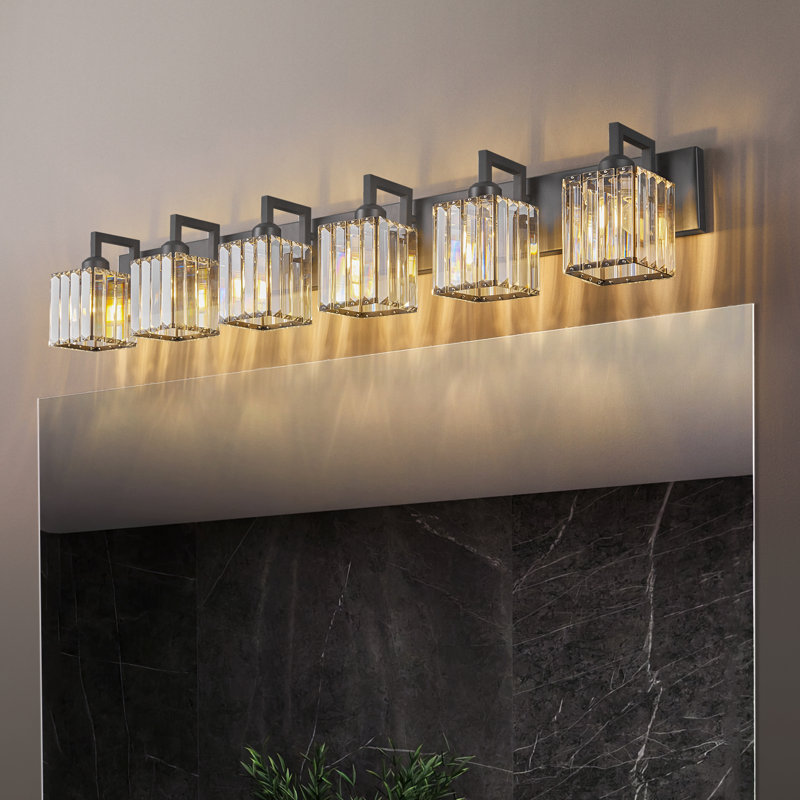 Kyneisha Vanity Light, Black, 6 Lights