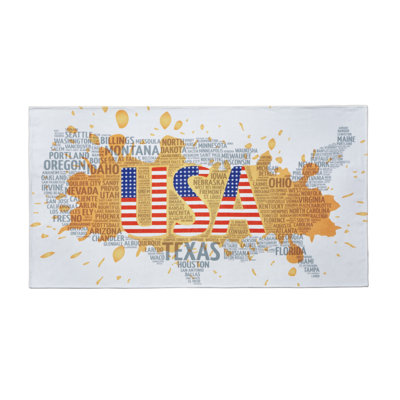 Plush Jacquard Beach Towel