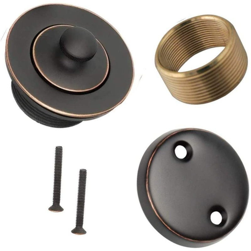 Maui - Lift & Turn Style Conversion Kit Bathtub Tub Drain Assembly, All Brass Construction, Oil Rubbed Brown