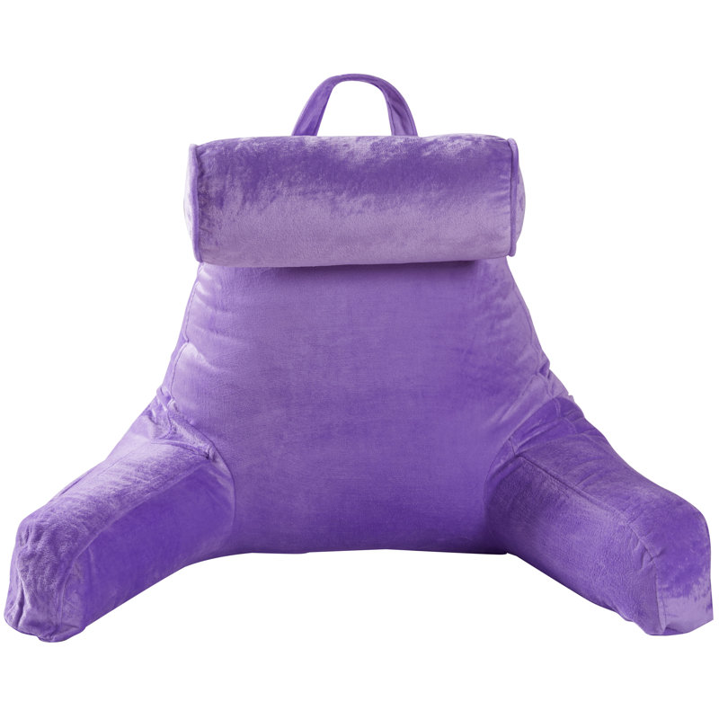  TV and Reading Bolster/Backrest Pillow Cover & Insert, Purple