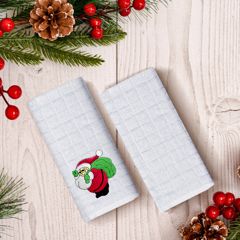 Cotton Embroidered Kitchen Towel Linen Set