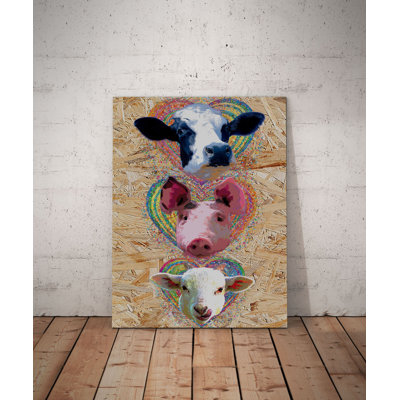 Farm - No Frame Print on Wood