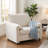 41" Wide Armchair Upholstered Modern Accent Chair,Beige-126672130