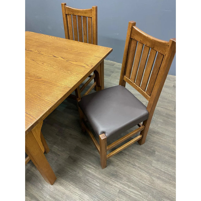 Rachil 4 - Person Solid Wood Top Four Leg Base Dining Set