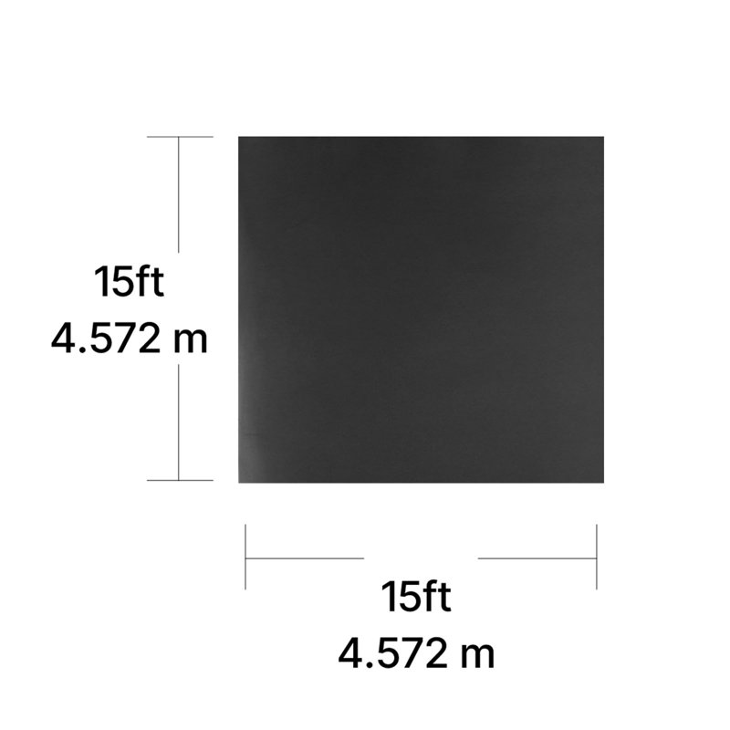 Roll Roofing, 15 x 15 ft, 45 mil EPDM Rubber Roofing, Long Lifespan & Weather-resistant, Withstands Harsh Temperatures, Flexible & Easy Installation, Roof Underlayment for RVs, Roofs, Ponds