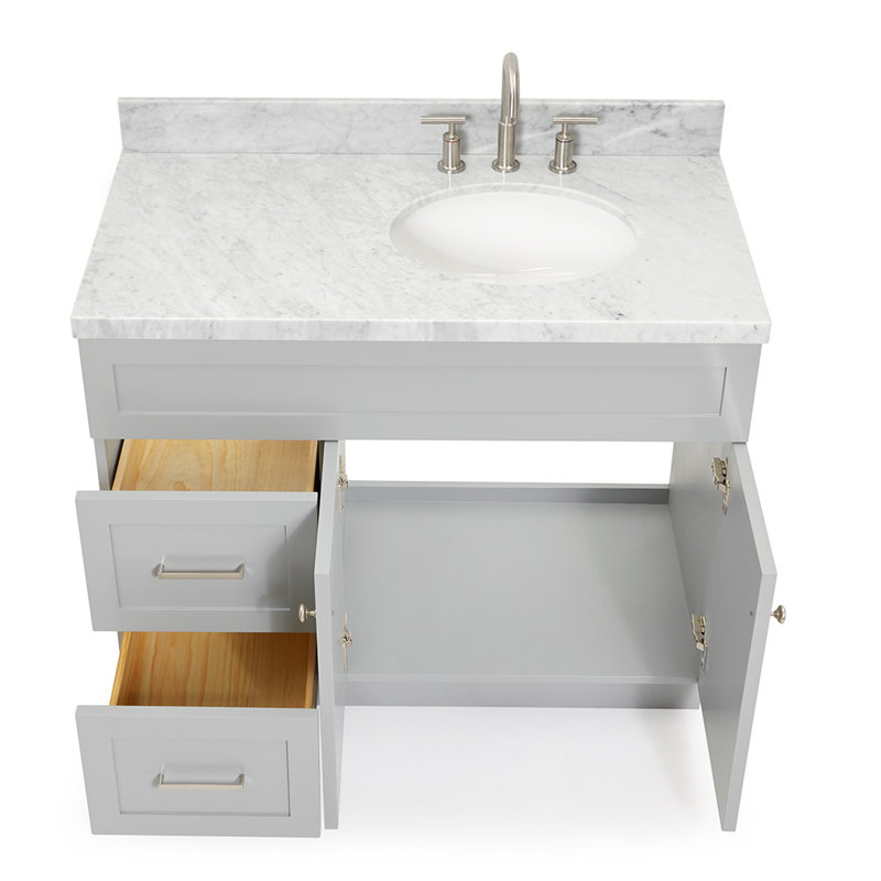 Ensemble de meuble-lavabo simple 43 po Abell, Gris