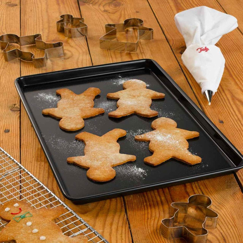 Mantraraj Non-Stick 3 Piece Set Cooking and Roasting Professional Gauge Baking Trays 