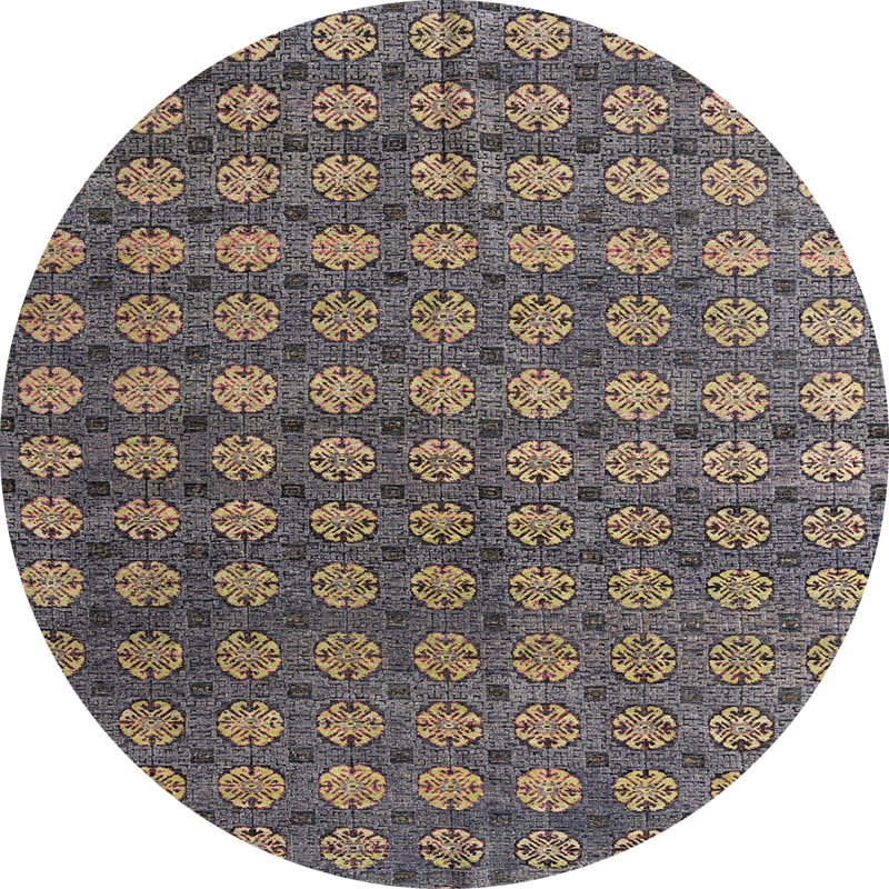 Tapis abstrait moderne 4771, Rond 8 pi