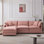 Modulaire 3 places avec repose-pieds