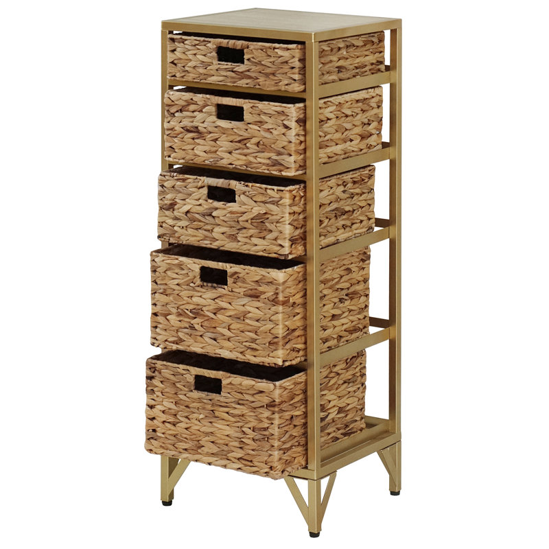 Commode pour femme à 5 tiroirs l 15 po Knowle, Naturel