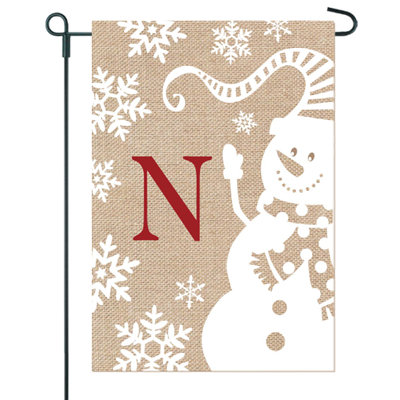 Drapeau de jardin Ganit Christmas Snowman