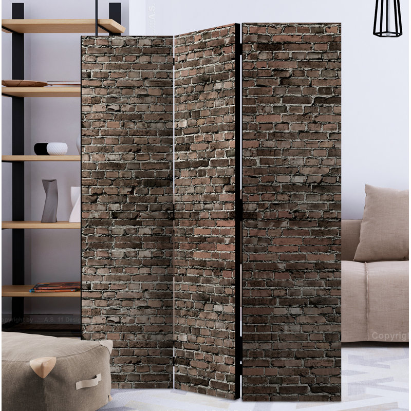 Cole 172cm H Solid Wood Folding Room Divider, 3