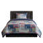 Ensemble de courtepointe - Literie en microfibre douce toutes saisons à imprimé patchwork Nautical Americana-20503261