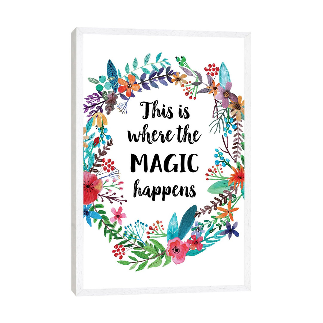This Is Where The Magic Happens - Print on Canvas