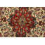 Tapis Qom fin 97 cm x 157 cm, laine/soie ivoire, tapis traditionnel noué à la main