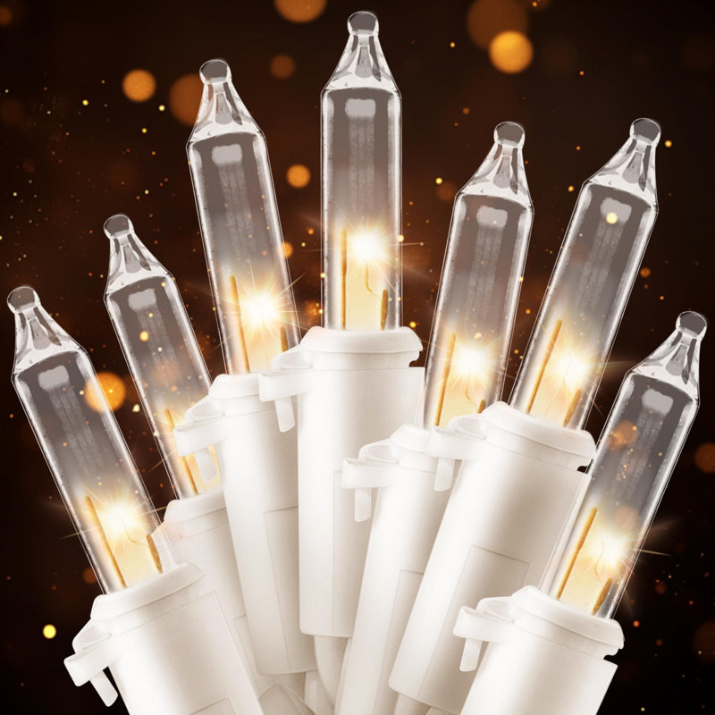 Guirlande lumineuse de Noël pour l'intérieur, mini guirlande 100 lumières, 21,5 pi