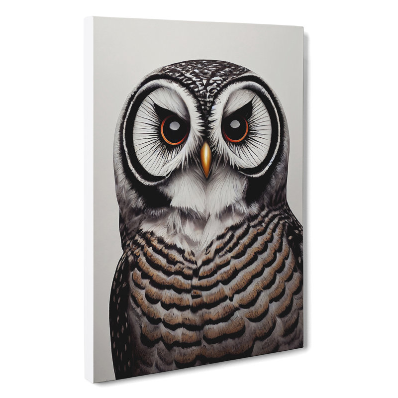 A Beautiful Owl - Wrapped Canvas Print, 50cm H x 35cm W x 3cm D