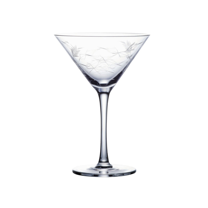 Handmade Crystal Martini Glass