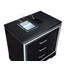 Table de chevet 3 tiroirs Corsair - noir / blanc