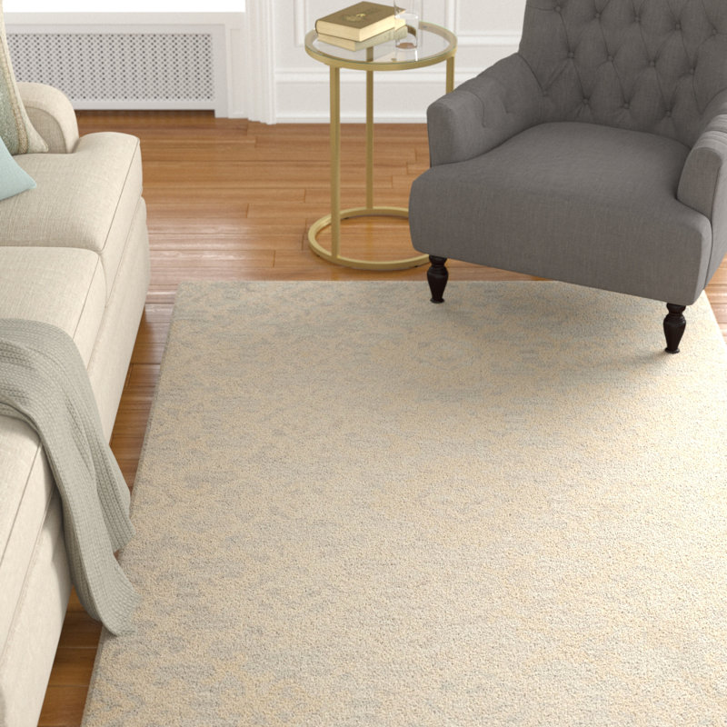 Tapis oriental en laine touffeté à la main Keyesport Blossom, Rectangle 6 pi x 9 pi