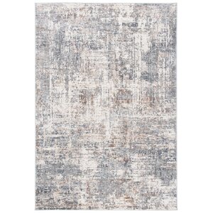 Bien-Zachary Abstract Ivory/Gray Area Rug