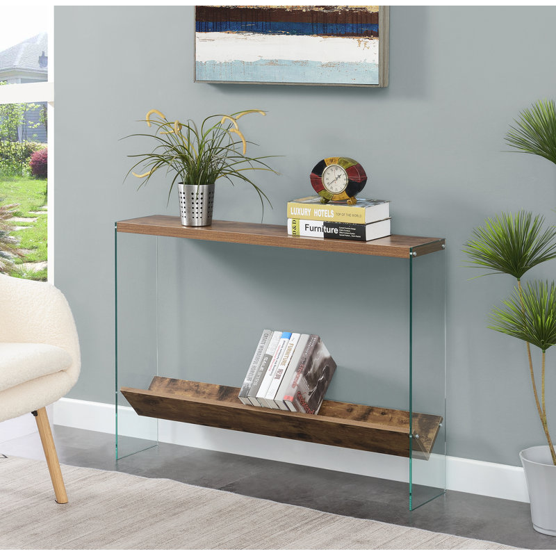 Allegonda 42'' Console Table, Barnwood