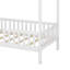 Lit simple en bois avec clôture-1439641399