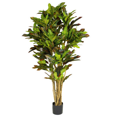 Annistyn 150cm Faux Croton Tree in Pot