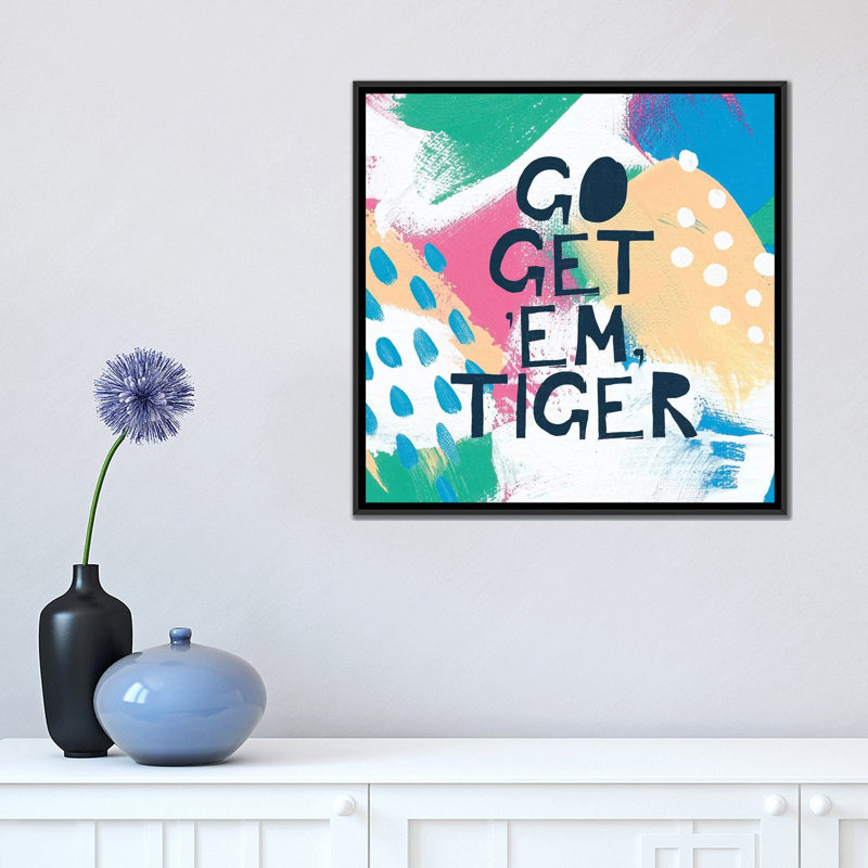 « brillante inspiration ii », impression sur toile, H 18 po x l 18 po x P 1,5 po, Toile avec cadre noir, Pas de tapis