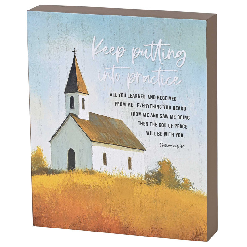 Plaque de table Church Shine Serve 8 x 10