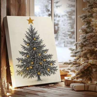 Snowwhite Serenade-Premium Gallery Wrapped Canvas
