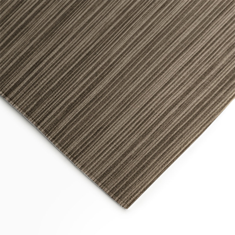 Tapis intérieur / extérieur brun HorizontalStripes, Rectangle 5 pi x 7 pi