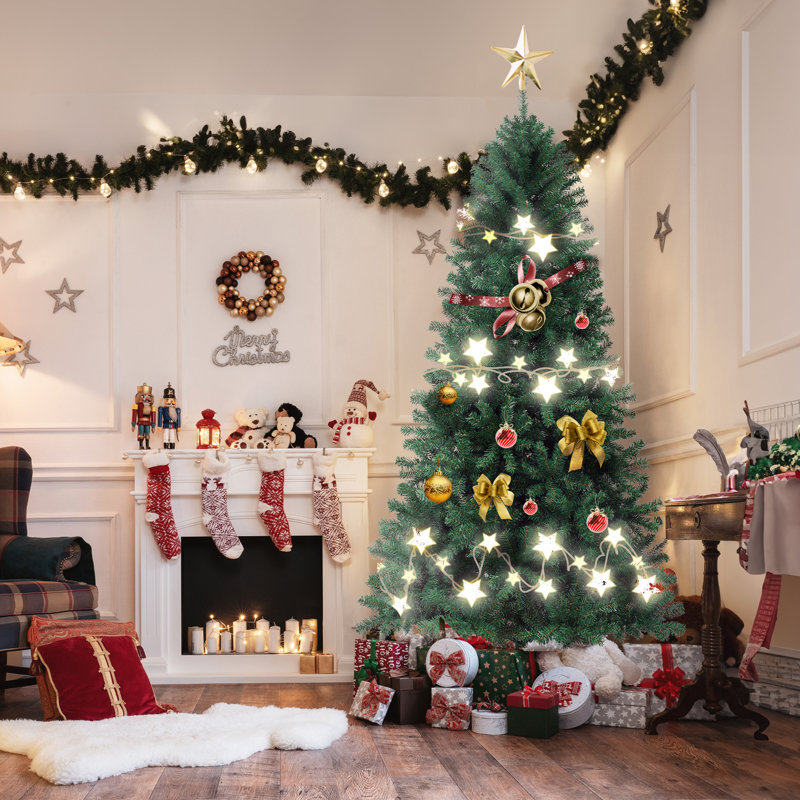 Arbre de Noël artificiel à installation facile Ct - support inclus, 7,5 pi