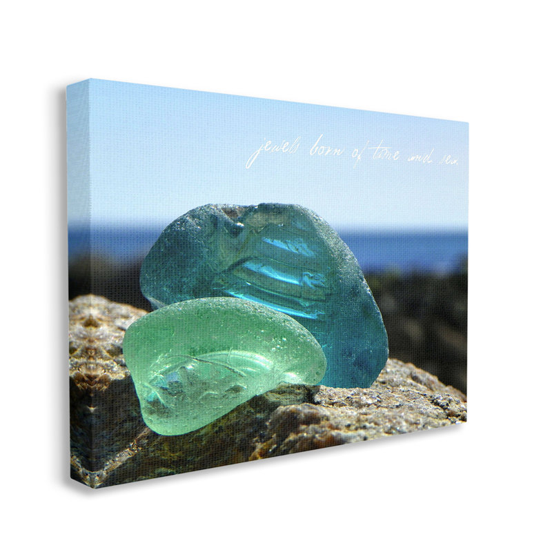 "Sea Glass Photographie Expression" par Graffitee Studios sur toile, H 16 po x l 20 po