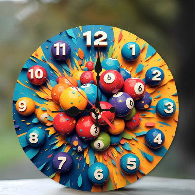 Ensemble coloré de boules de billard pour les amateurs de jeux vidéo